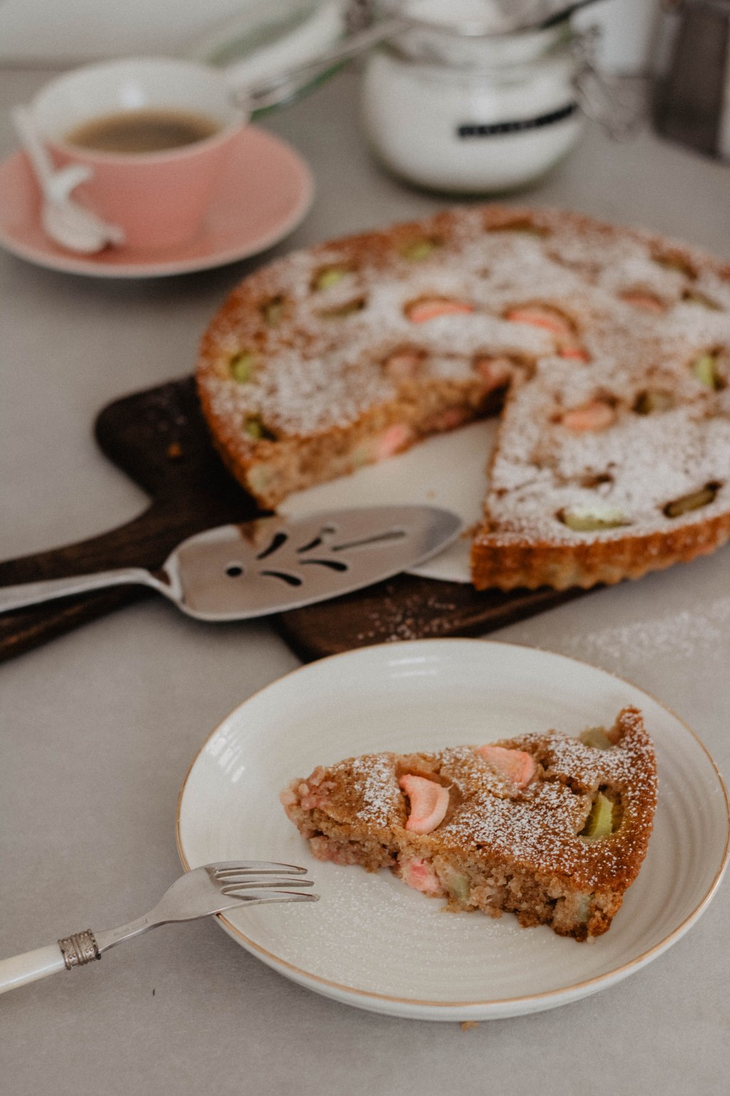 Dinkel- Erdbeer Rhabarber&nbsp;Kuchen